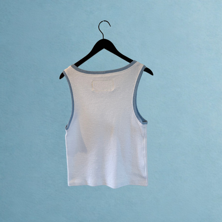 Débardeur couleur Bleu-Blanc LAKUACHIMOTO