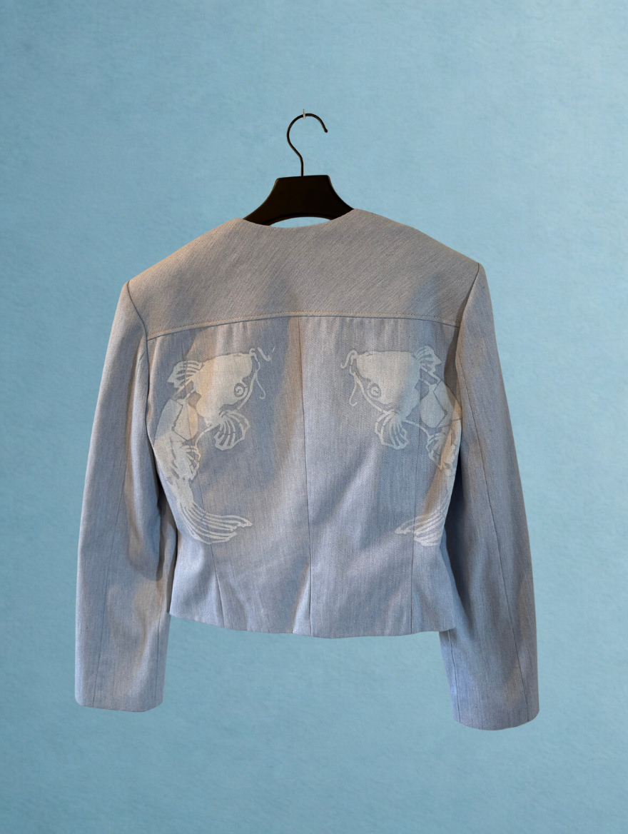 Veston Goldfish couleur Bleu Clair LAKUACHIMOTO