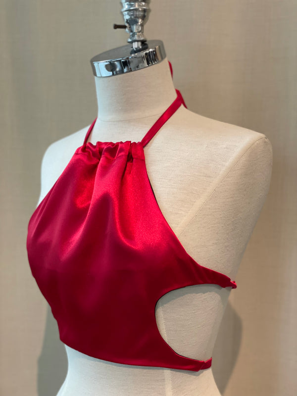 Haut MINI-TOP rouge